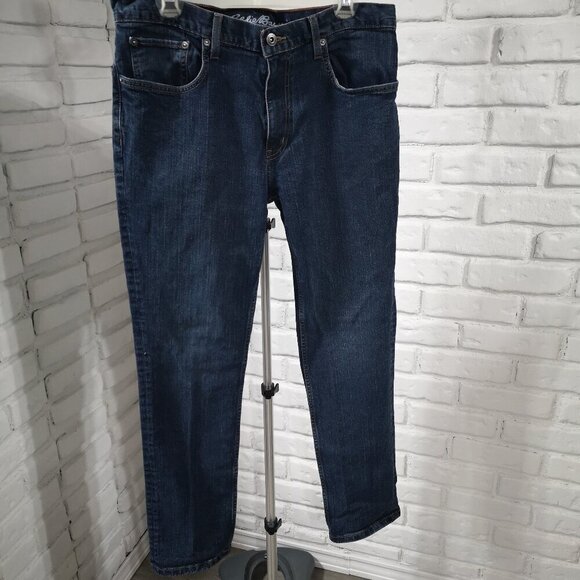 Eddie Bauer Men's Slim Fit Medium Wash Size 34/30 Blue Jeans - Picture 1 of 15